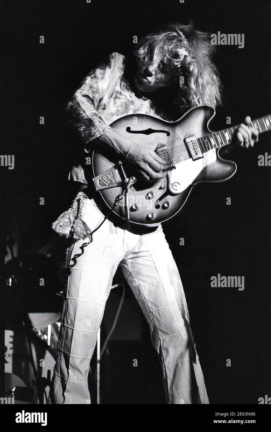 Kevin Ayers. Live-Gig in Ipswich 06/1976 Stockfoto