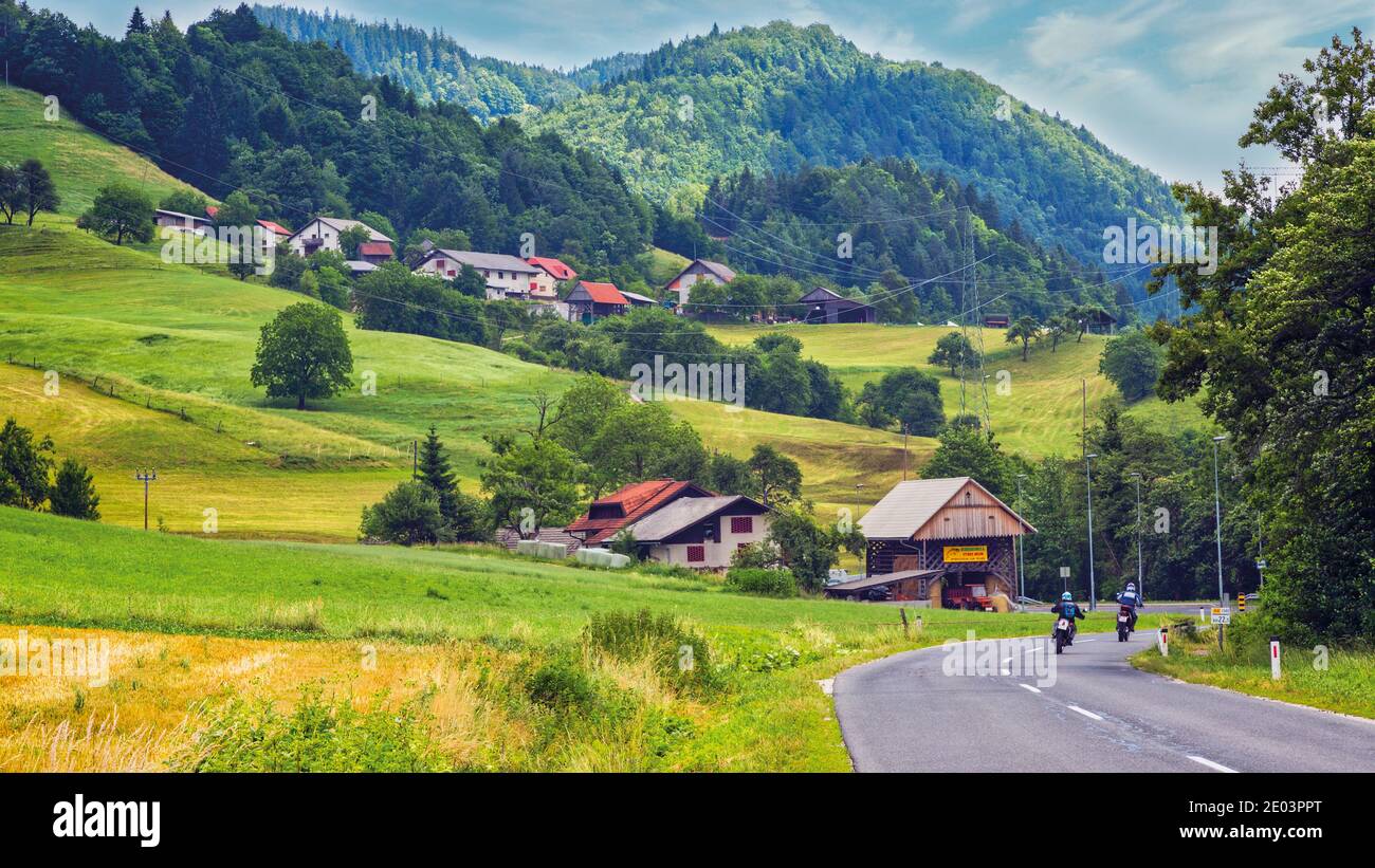 Motnik, Oberkrain, Slowenien. Stockfoto