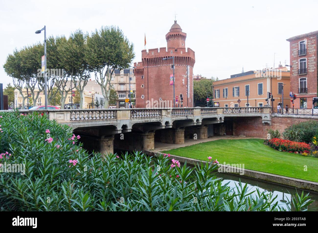 Le Castillet in Perpignan, Frankreich Stockfoto