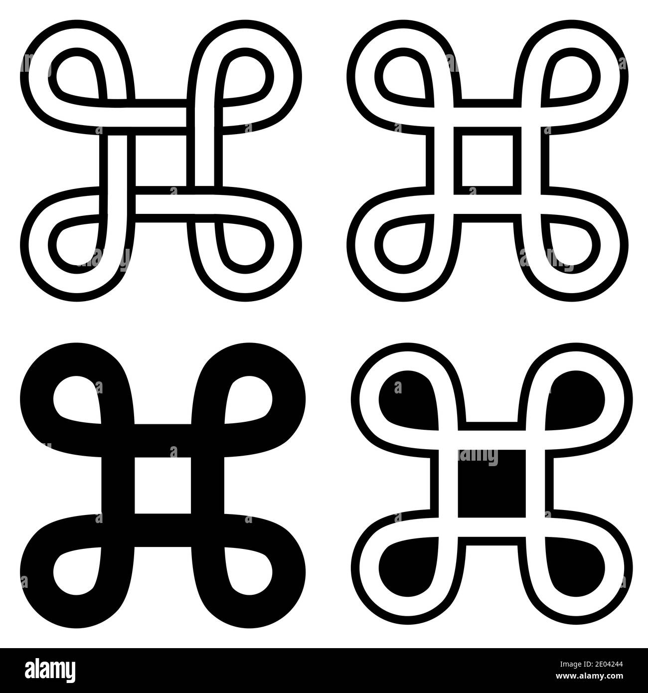 Linienvektor für flache Befehlssymbole. Benutzersymbol Befehlssymbolvektor. Design mobiler Anwendungen Stock Vektor