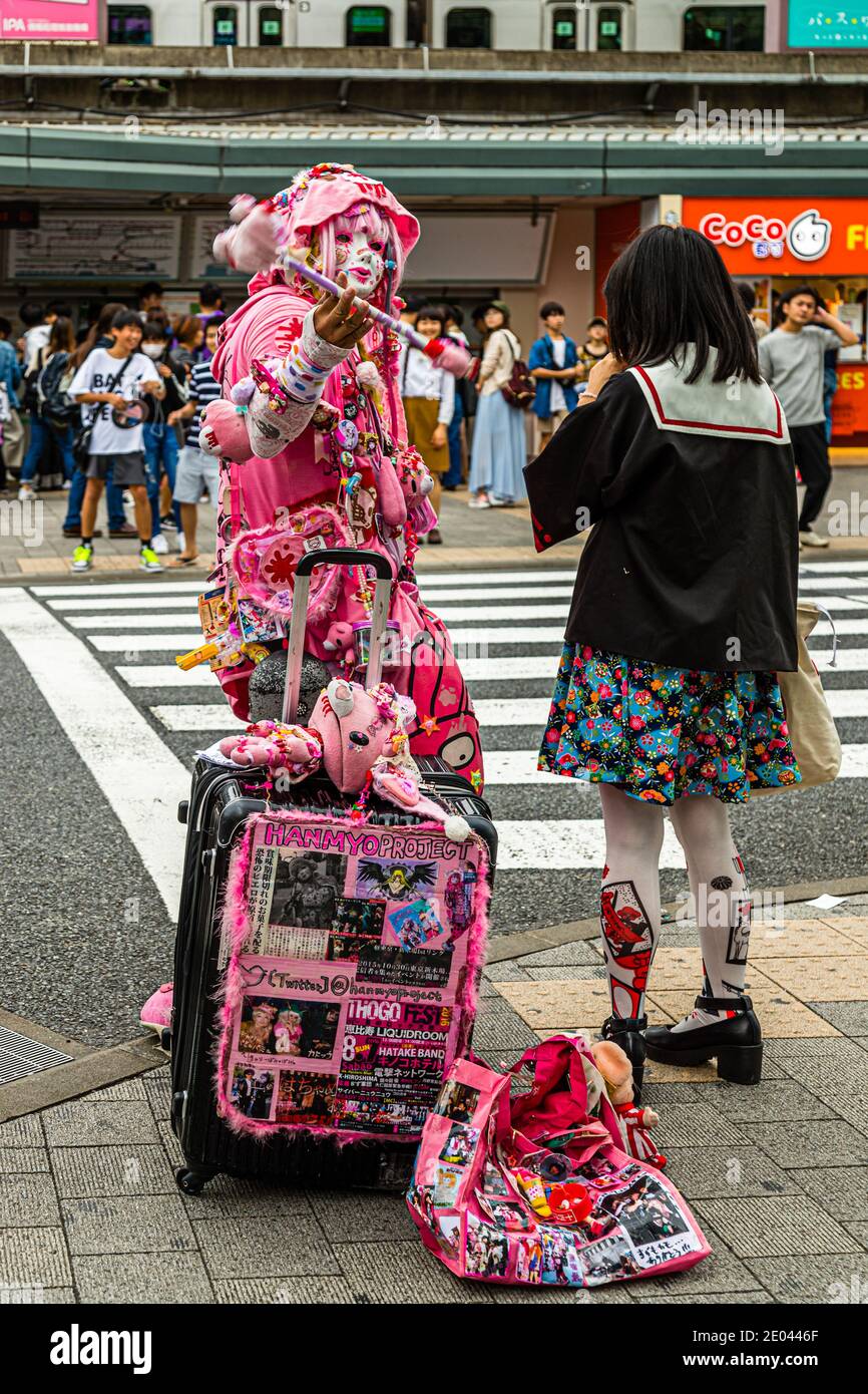 Cosplay Street-Szene in Tokio Stockfoto