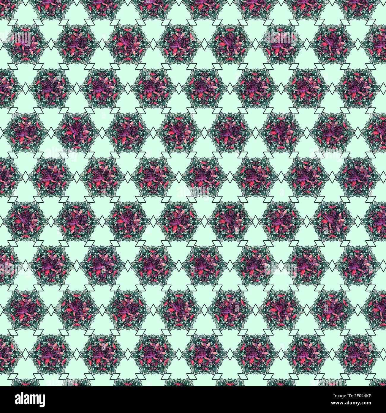 Abstrakte geometrische mehrfarbige Muster Hintergrund Textil-Design Stockfoto
