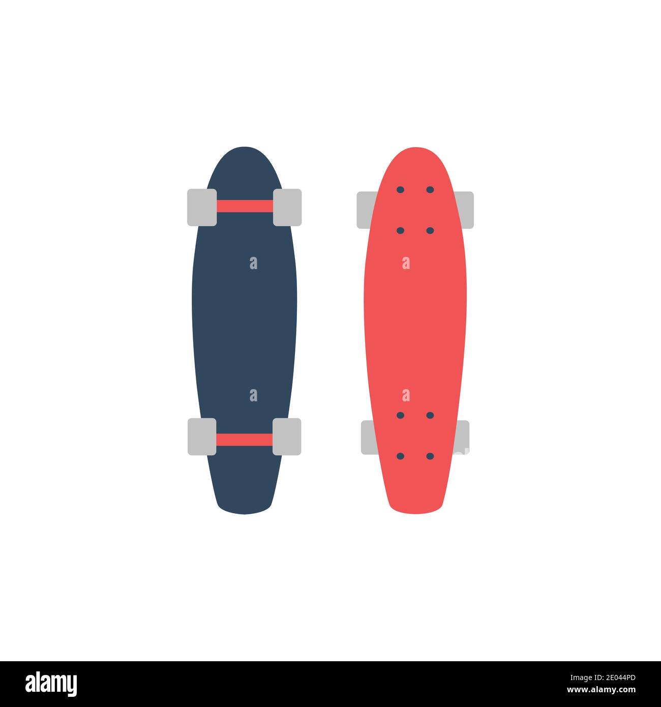 Skateboard Symbol Vektor für Web-Design isoliert auf weißem Hintergrund Stock Vektor