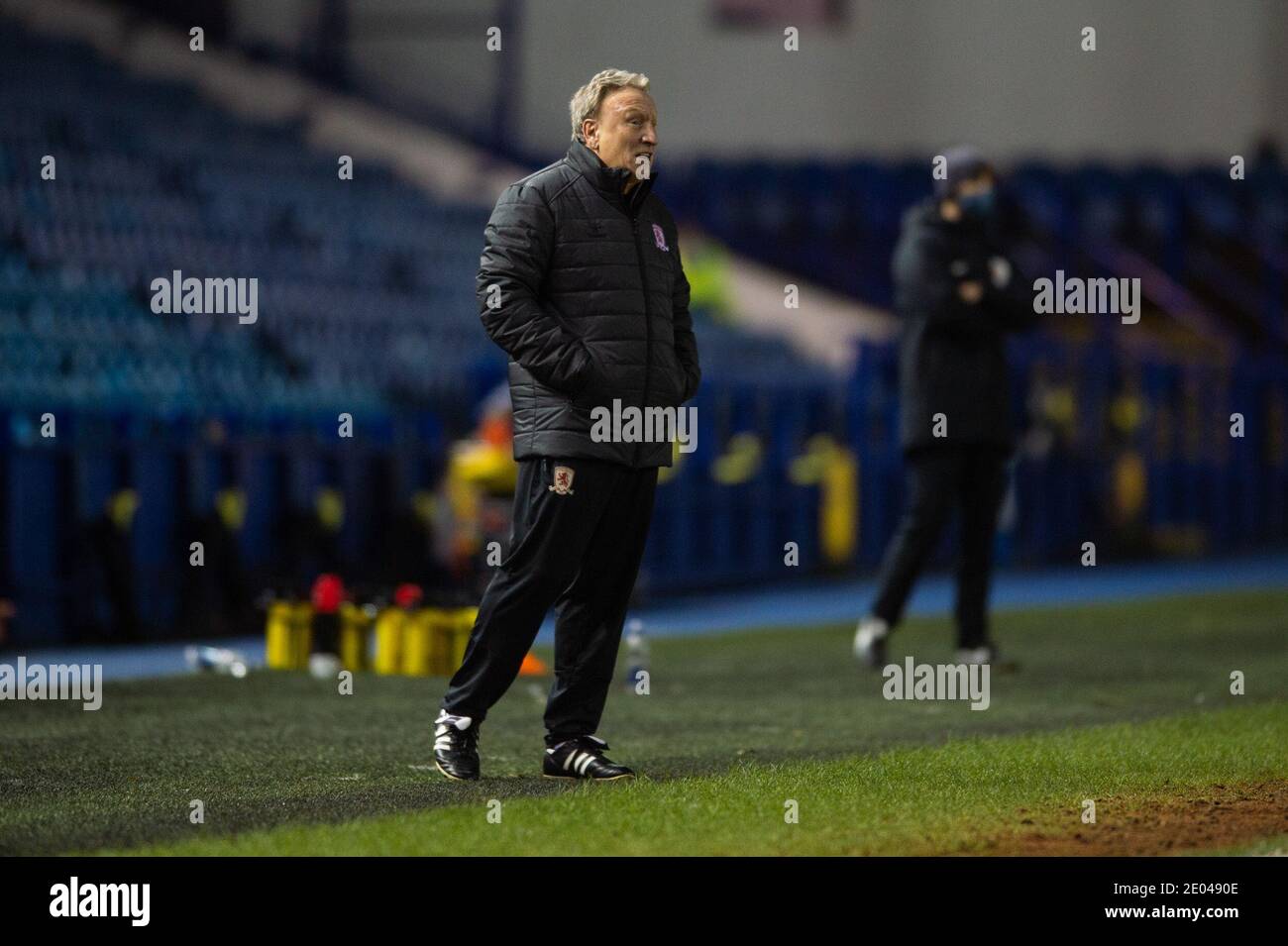 Sheffield, Großbritannien. Dezember 2020. Middlesbrough Manager Neil Warnock während des Sky Bet Championship Spiels in Hillsborough, Sheffield Bild von Matt Wilkinson/Focus Images/Sipa USA 29/12/2020 Quelle: SIPA USA/Alamy Live News Stockfoto