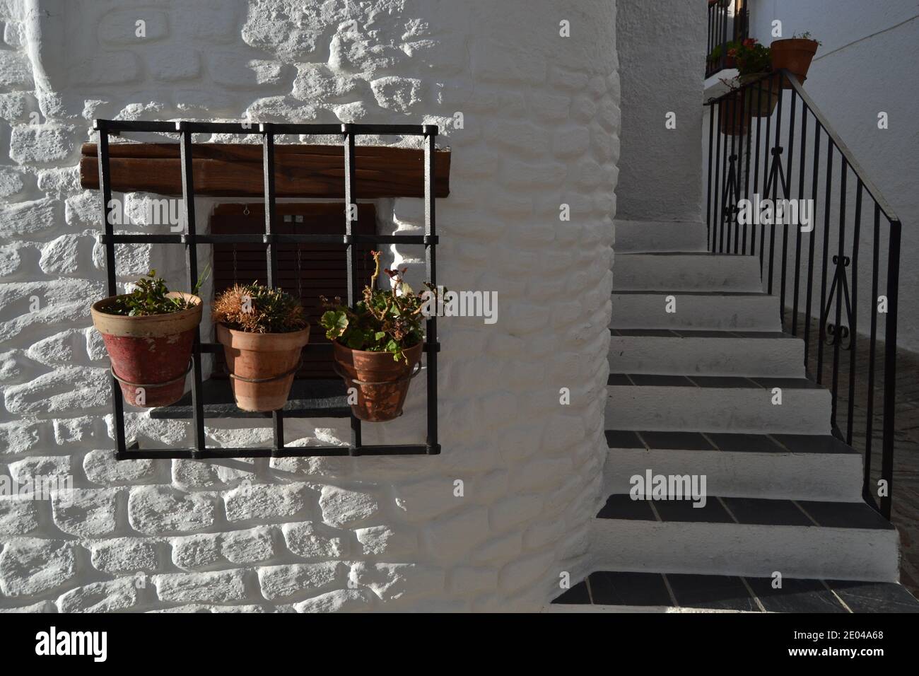 Alte Wohnungen in Alpujarra (Granada) Stockfoto