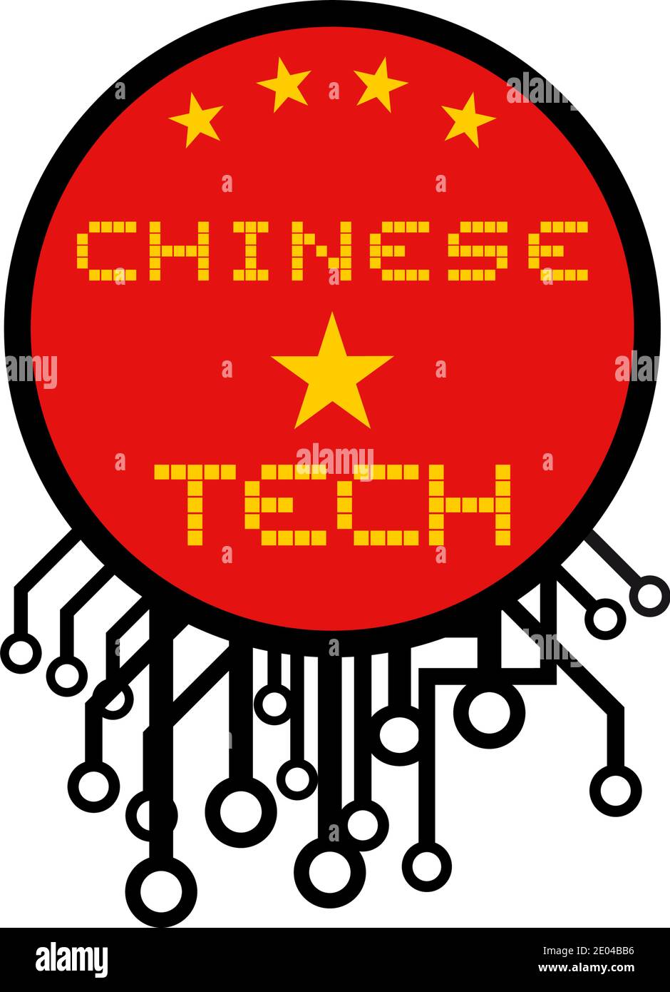 Chinesische Technologie Stock Vektor