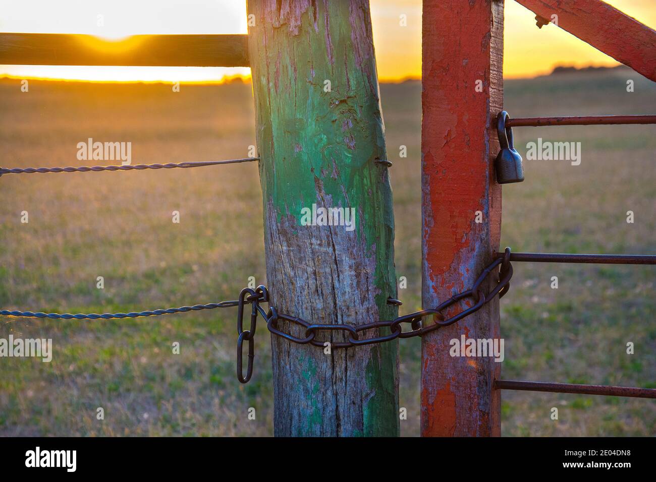 Pampas Landschaft, Argentinien Stockfoto