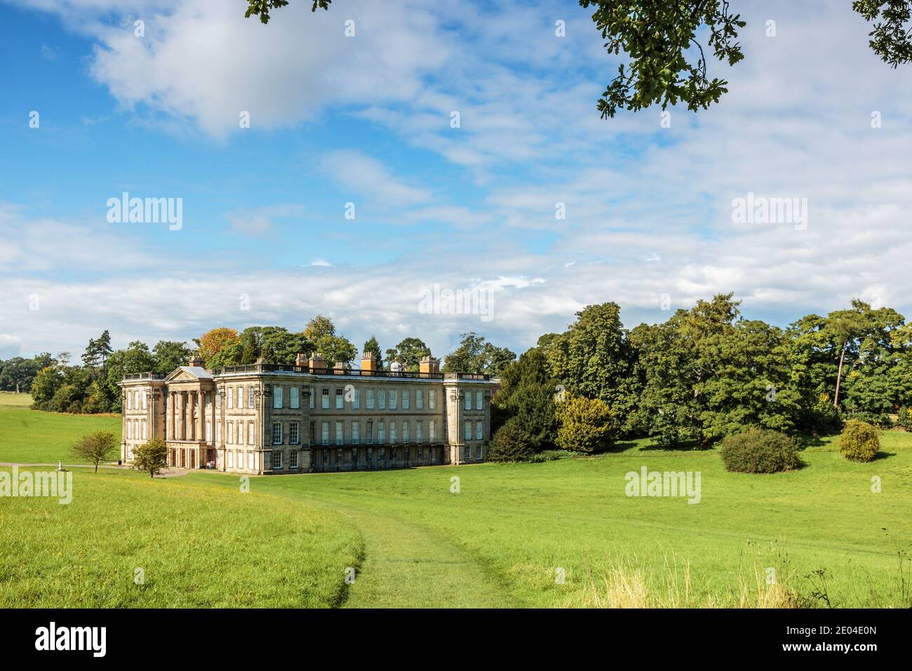 Calke Abbey, ein Landhaus aus dem frühen 18. Jahrhundert in der Nähe von Tichnall, Derbyshire, England, Großbritannien Stockfoto