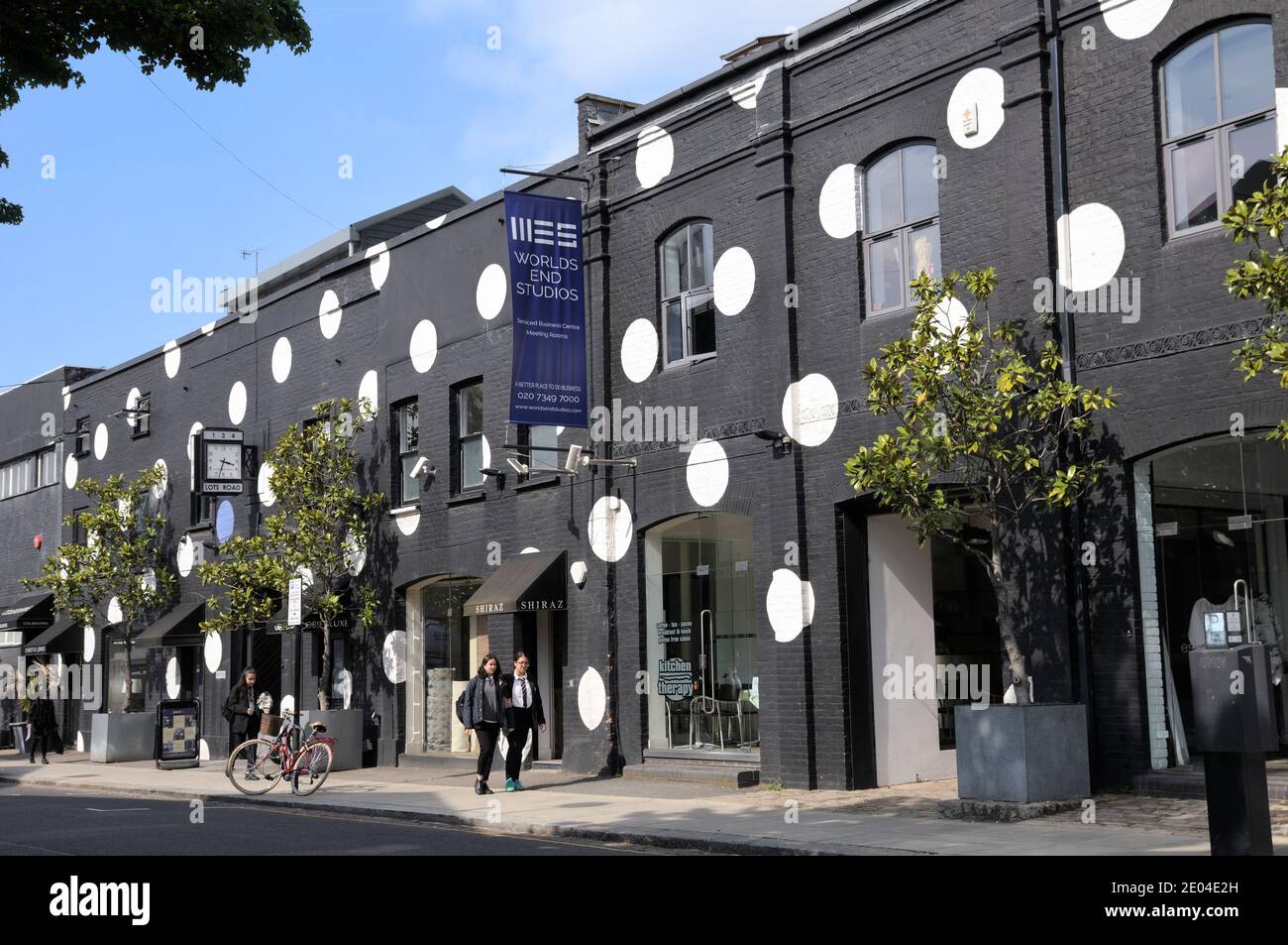 Worlds End Studios, ein luxuriöses Business-Center mit vermieteten Bürorämtern für kleine und große Unternehmen, Lots Road, Chelsea, London, England, Großbritannien Stockfoto