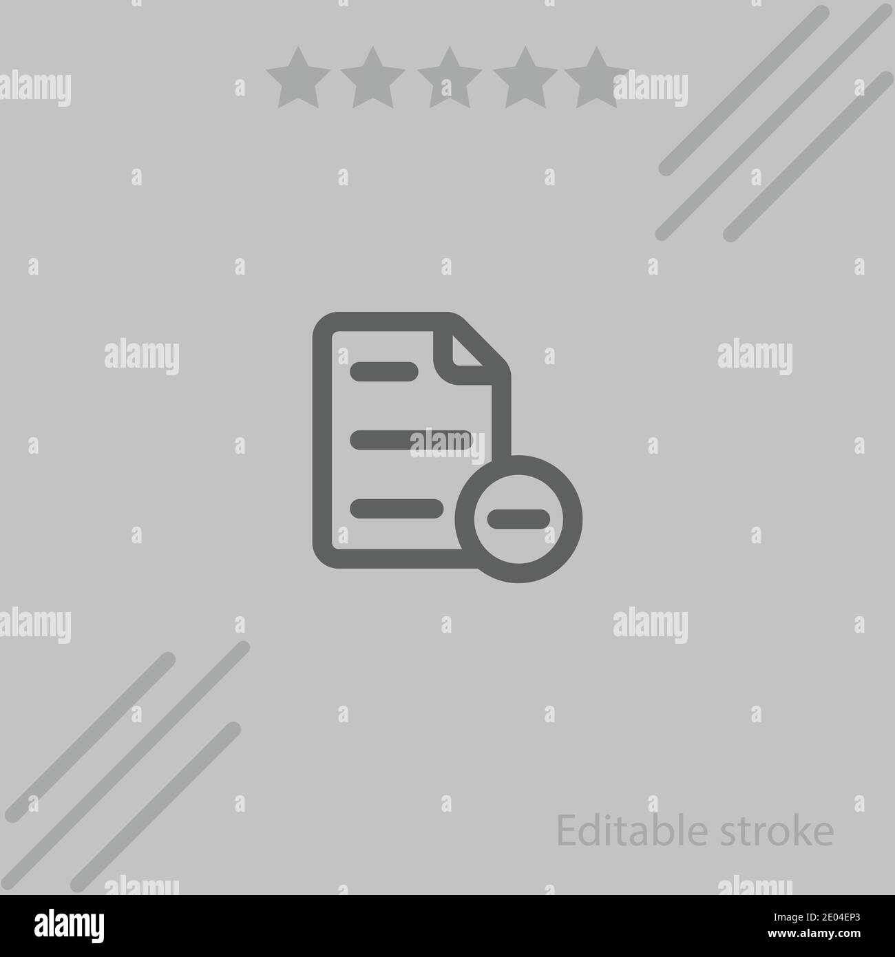 Datei löschen Button Vektor-Symbol Moderne einfache Vektor-Illustration Stock Vektor