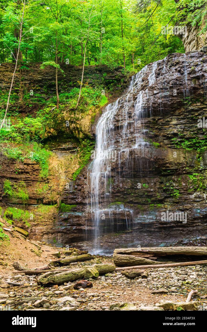 Tiffany Falls Conservation Area Dundas Valley Ancaster Ontario Kanada Stockfoto