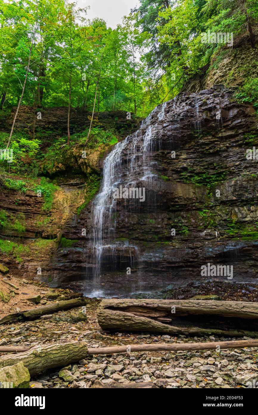 Tiffany Falls Conservation Area Dundas Valley Ancaster Ontario Kanada Stockfoto