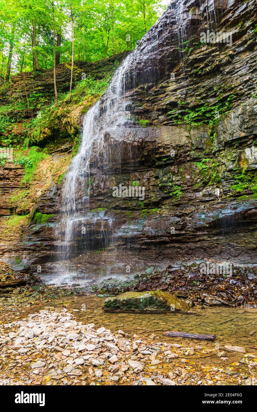 Tiffany Falls Conservation Area Dundas Valley Ancaster Ontario Kanada Stockfoto