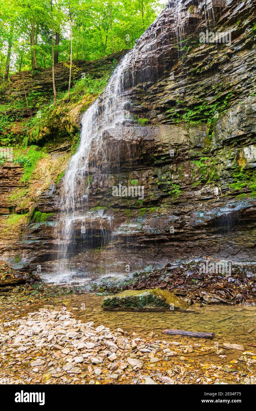 Tiffany Falls Conservation Area Dundas Valley Ancaster Ontario Kanada Stockfoto