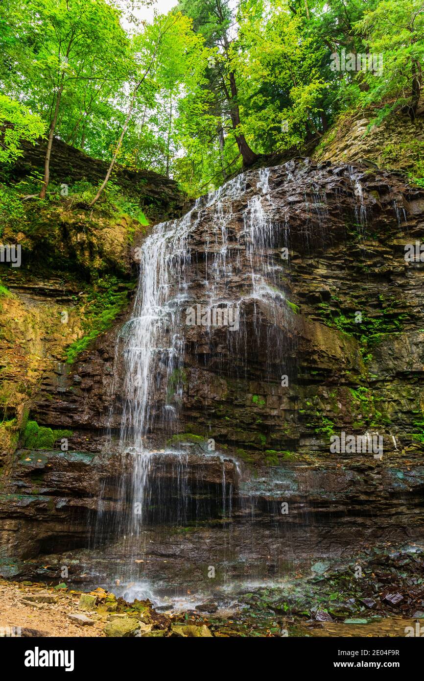 Tiffany Falls Conservation Area Dundas Valley Ancaster Ontario Kanada Stockfoto