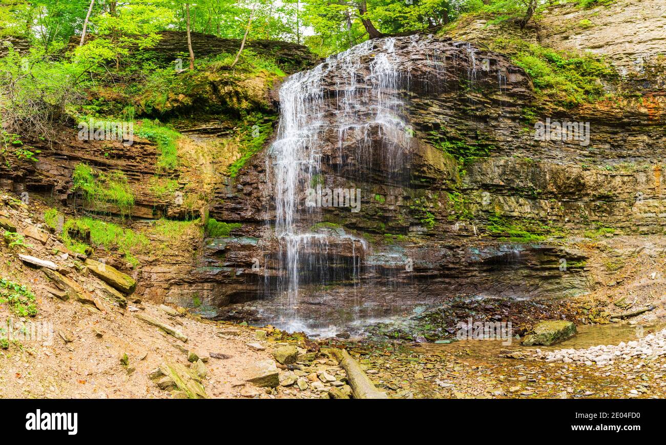 Tiffany Falls Conservation Area Dundas Valley Ancaster Ontario Kanada Stockfoto