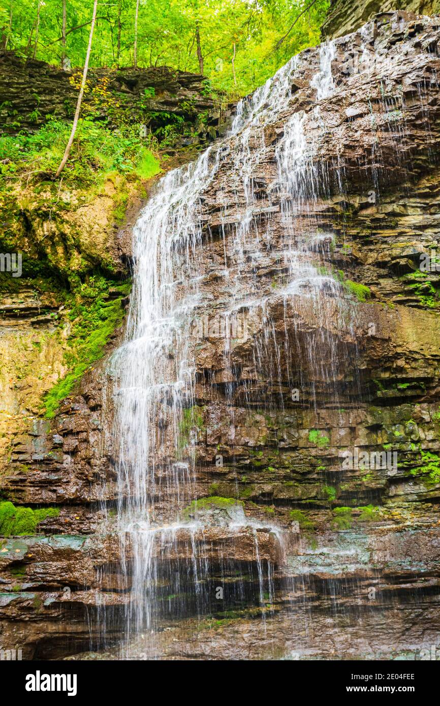 Tiffany Falls Conservation Area Dundas Valley Ancaster Ontario Kanada Stockfoto