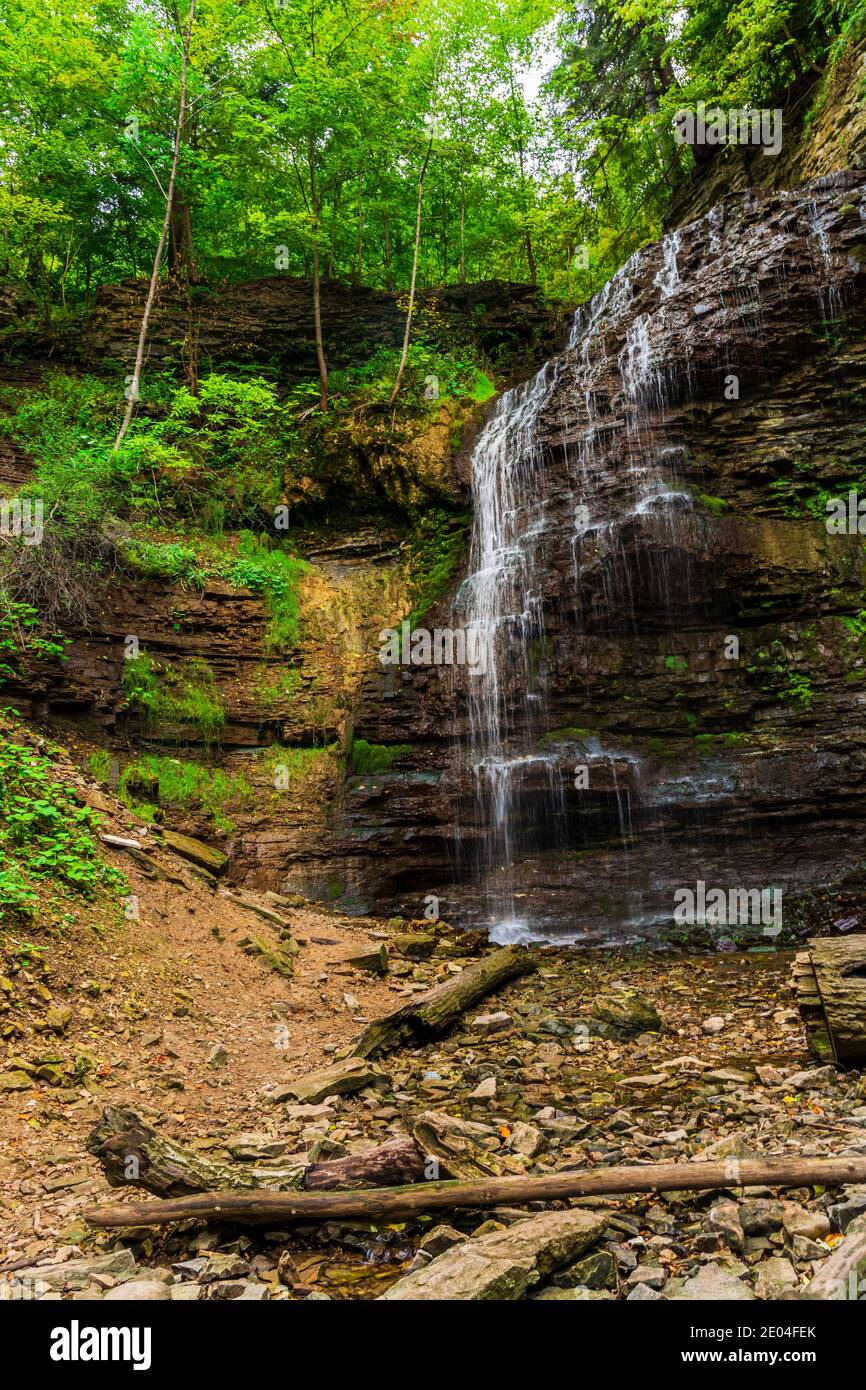 Tiffany Falls Conservation Area Dundas Valley Ancaster Ontario Kanada Stockfoto