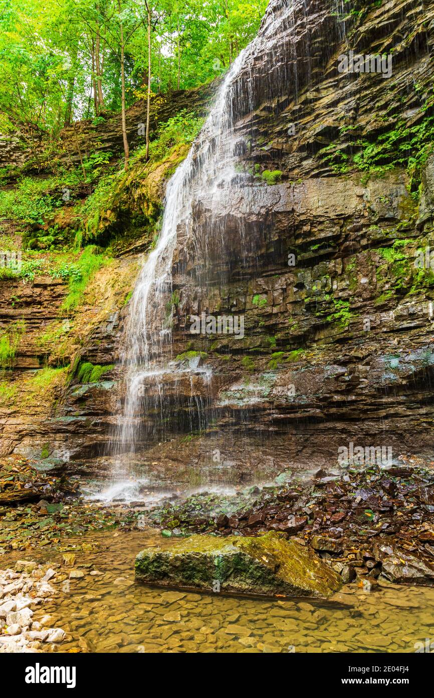 Tiffany Falls Conservation Area Dundas Valley Ancaster Ontario Kanada Stockfoto
