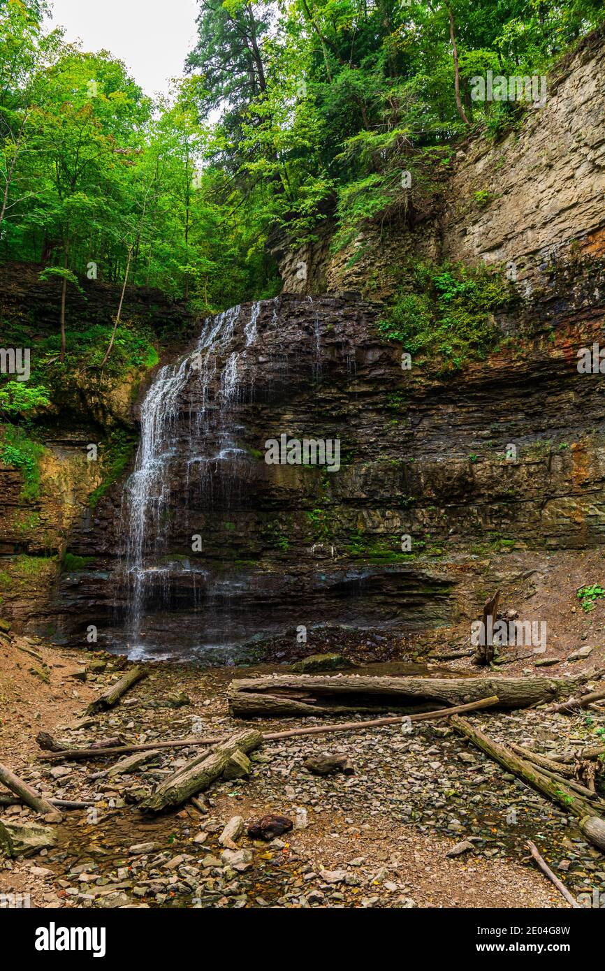 Tiffany Falls Conservation Area Dundas Valley Ancaster Ontario Kanada Stockfoto