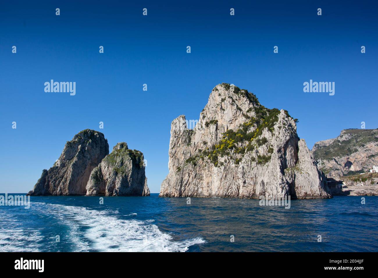 Felsen in Capri Stockfoto