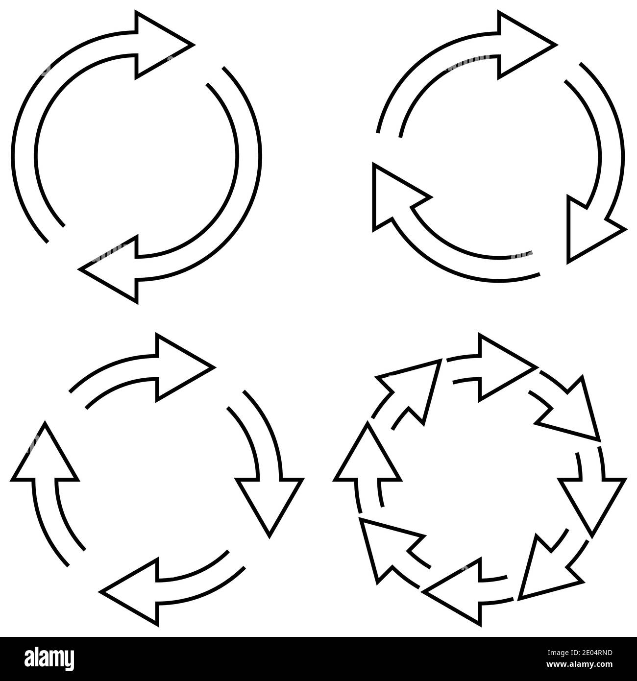 sign reload refresh icon rotierende Pfeile in Kreis Vektor Symbol Synchronisation, für den Austausch von Kryptowährungen, um das Update zu ändern Stock Vektor