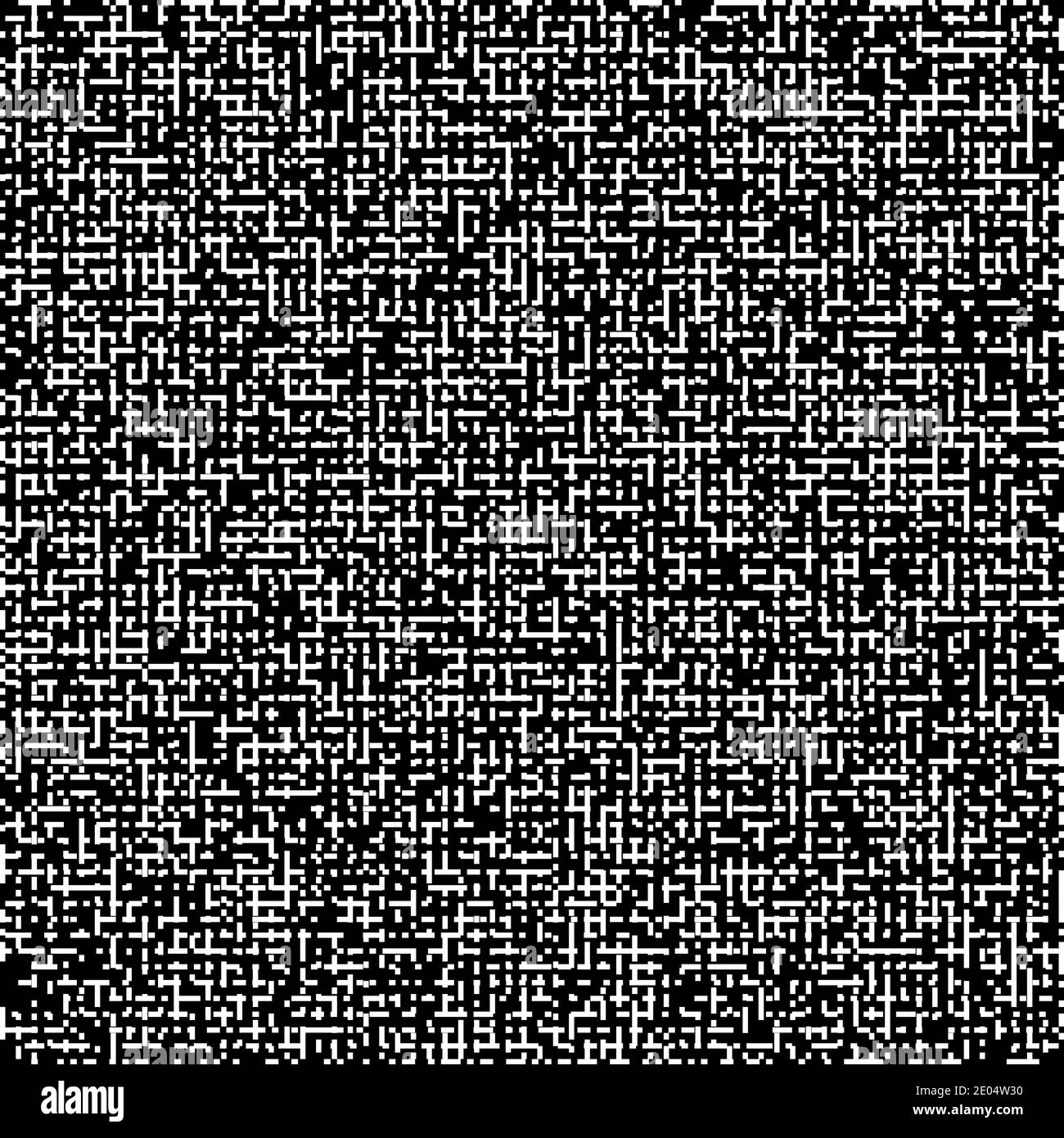 Pixel Art schwarz-weiß Vektor BW Hintergrund mit zufällig Chaotische Pixel Stock Vektor