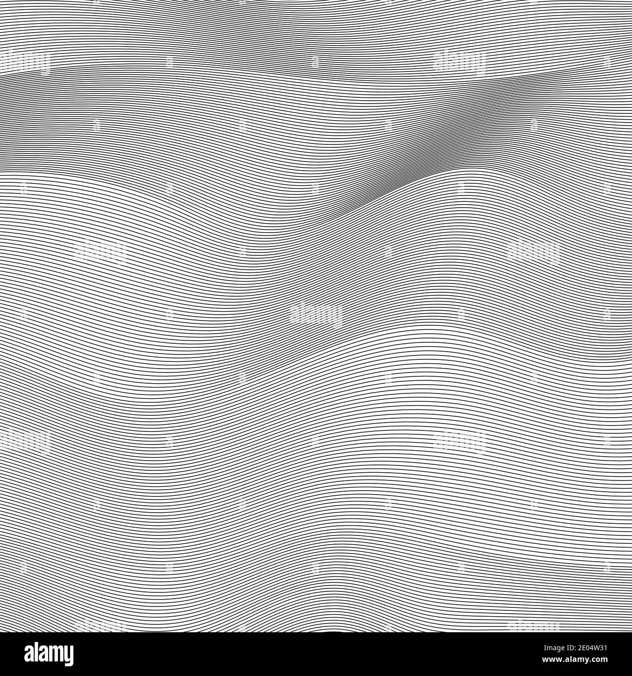 Hintergrund wellige Linien abstraktes Muster Vektor wellige Oberflächen Texturlinien Stock Vektor