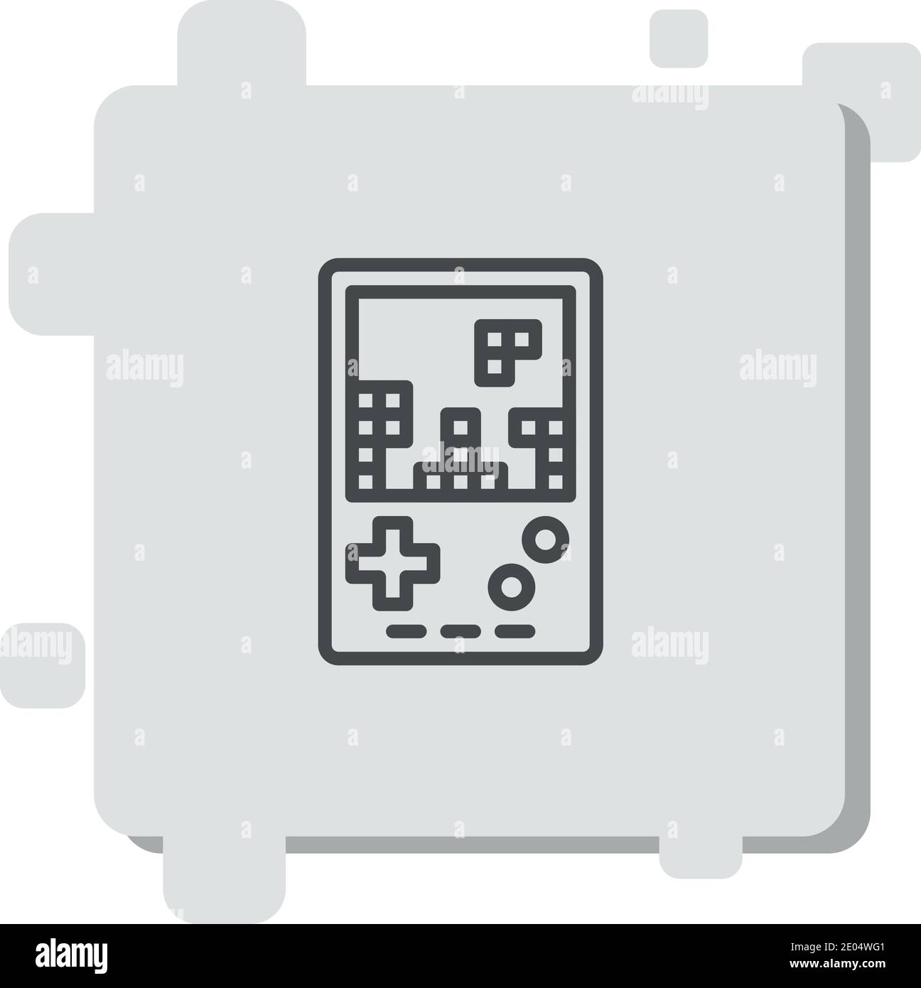 gameboy Vektor-Symbol moderne einfache Vektor-Illustration Stock ...