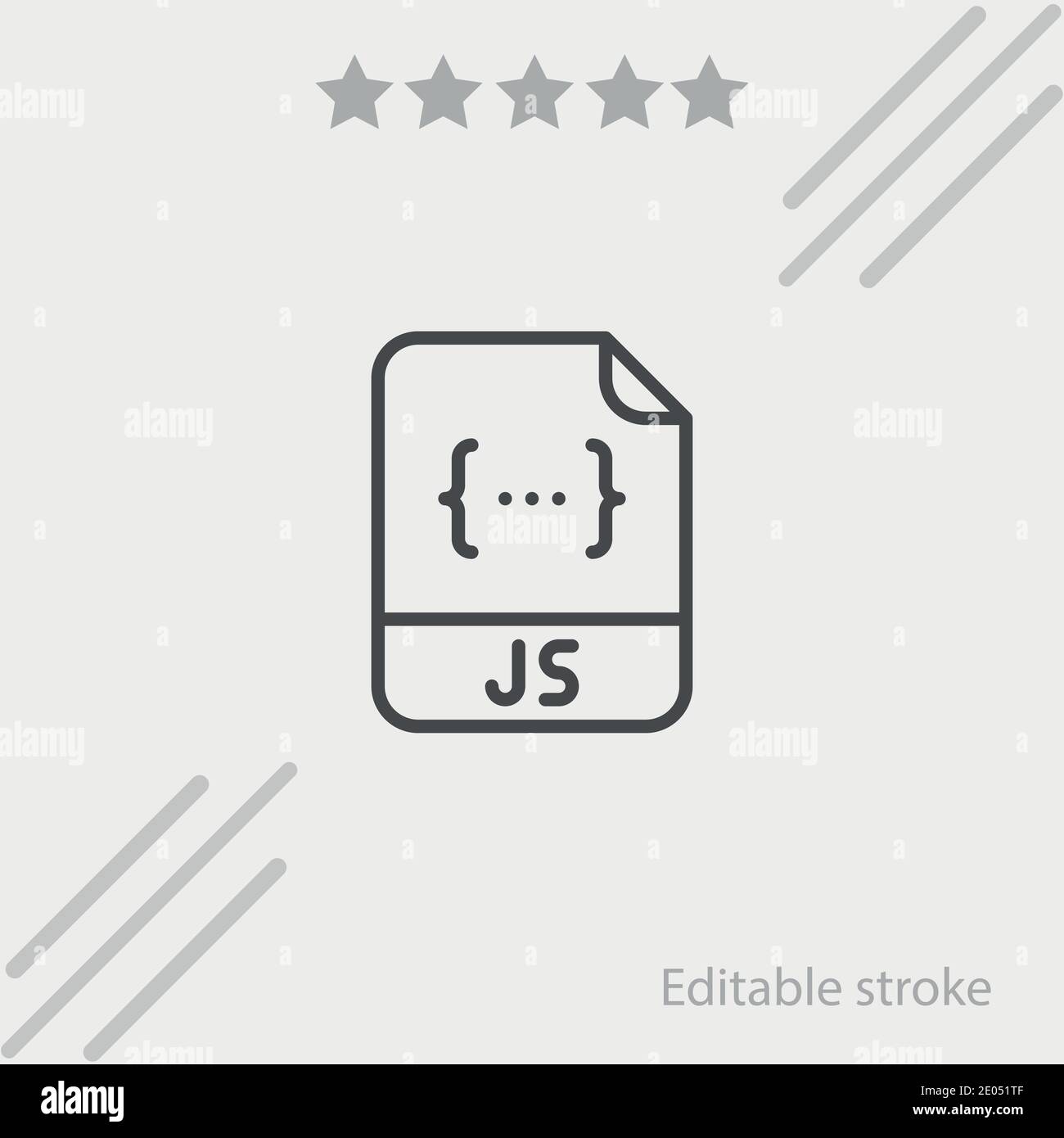 js-Format Vektor-Symbol Moderne einfache Vektor-Illustration Stock Vektor