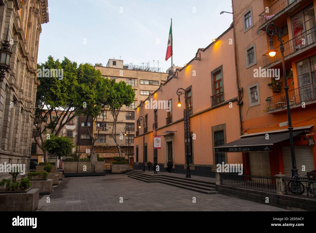 Antigua Sede del Senado de la Republica Museum auf der Plaza Republica Sebastian Lerdo de Tejada in der Nähe der Calle de Tacuba Street, Mexico City CDMX, Mexiko. Stockfoto