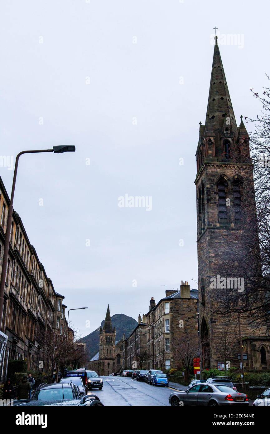 Straßen von Edinburgh, Schottland. Stockfoto