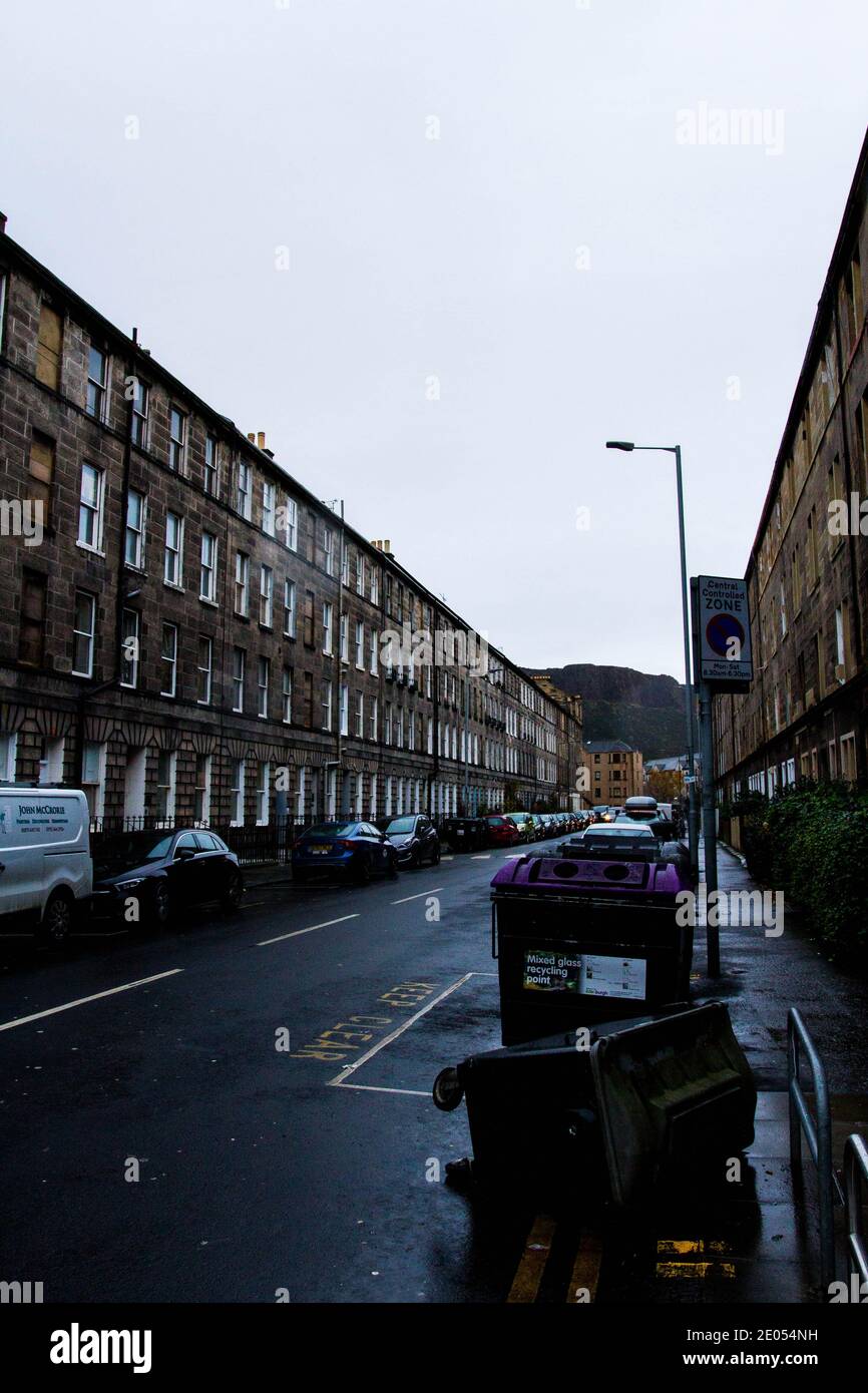 Straßen von Edinburgh, Schottland. Stockfoto