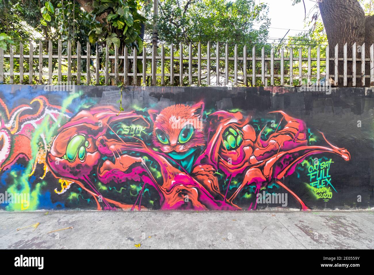 Street Art in Quezon City, Philippinen Stockfoto