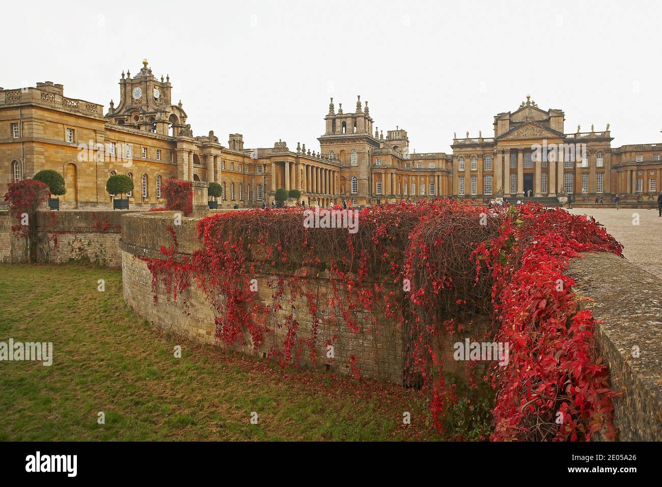 Herbst im Blenheim Palace in der Nähe von Oxford, England Stockfoto