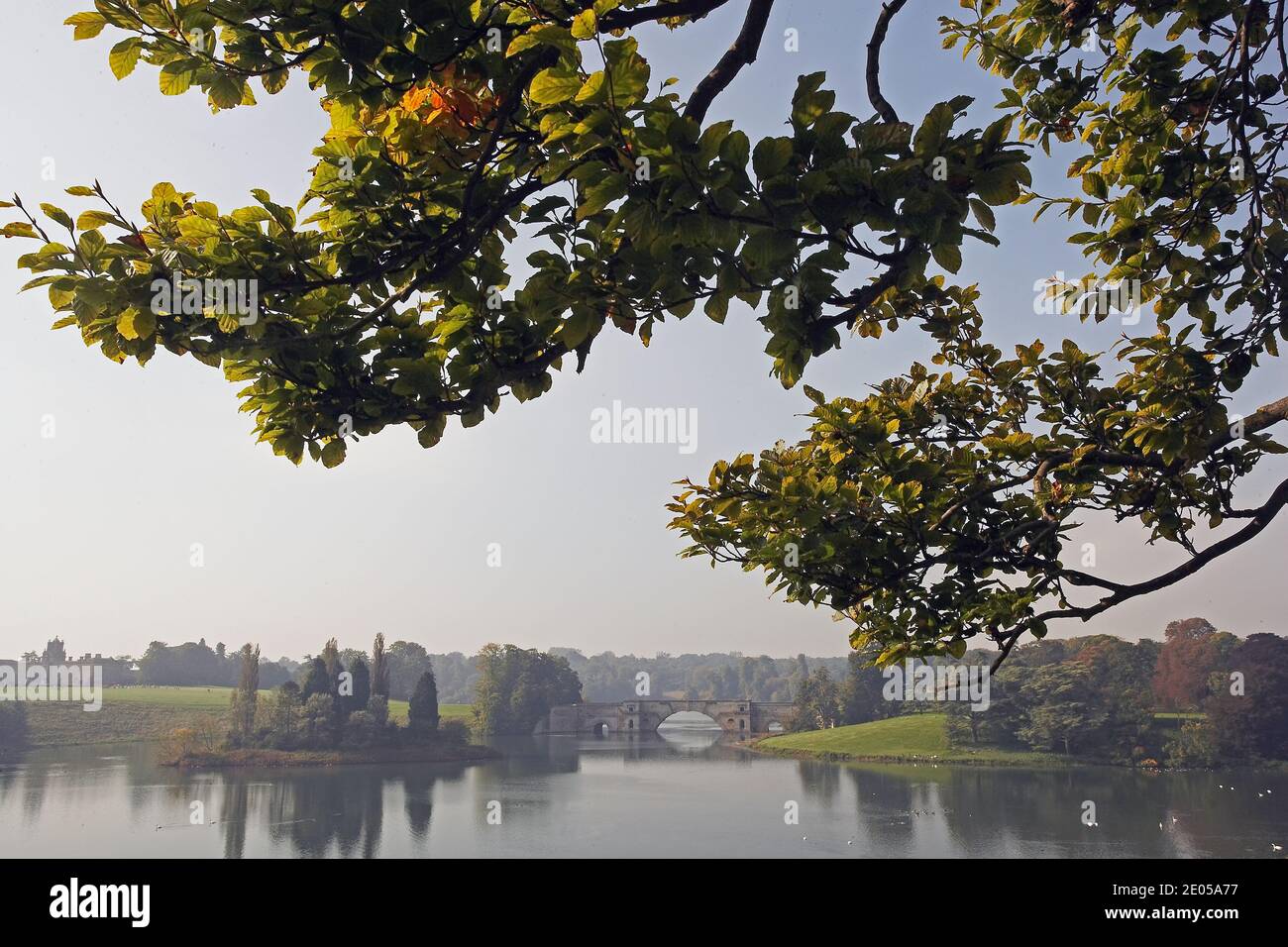 GROSSBRITANNIEN / England /The Grand Bridge at Blenheim Palace, Oxfordshire, England. Stockfoto