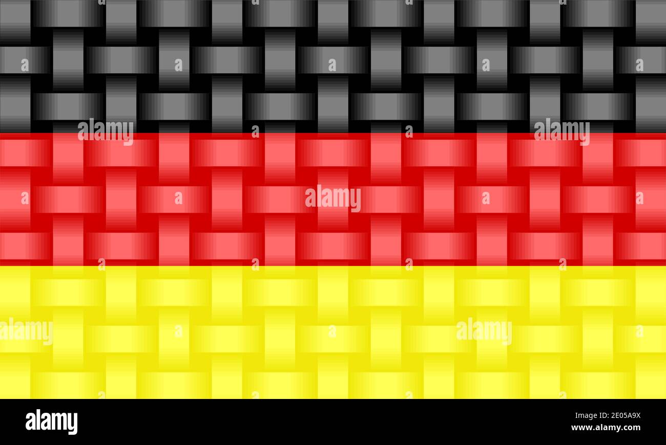 Deutschland Flagge Hintergrund - Illustration, dreidimensionale Flagge Deutschlands Stock Vektor Deutschland Flagge Hintergrund - Illustration, dreidimensionale Flagge Deutschlands Stock Vektor