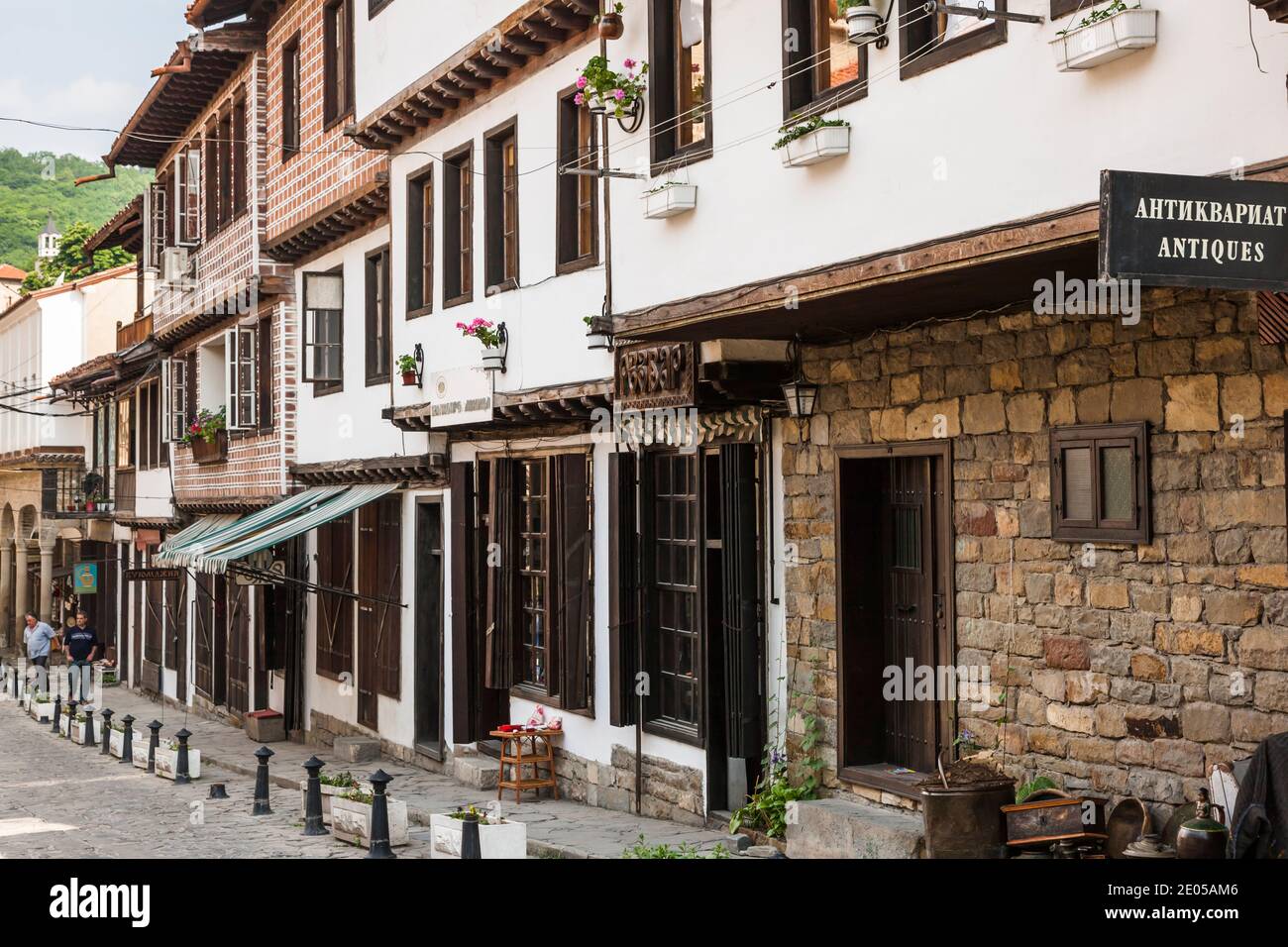 Straße der Innenstadt, historische Hauptstadt, Veliko Tarnovo, Veliko Tarnovo Provinz, Bulgarien, Südosteuropa, Europa Stockfoto