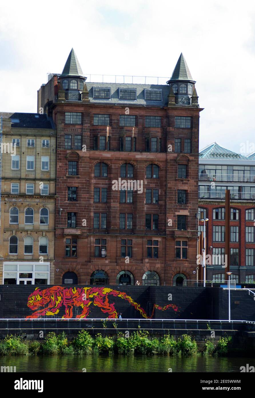 Häuser für Studenten Glasgow Stockfoto