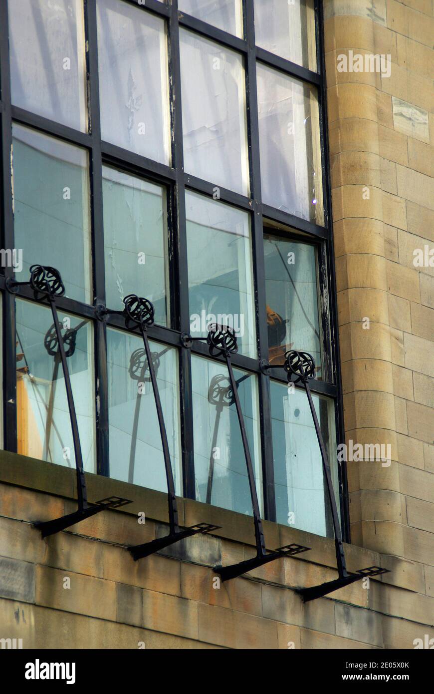 Glasgow School of Art das Mackintosh Building Detail Stockfoto
