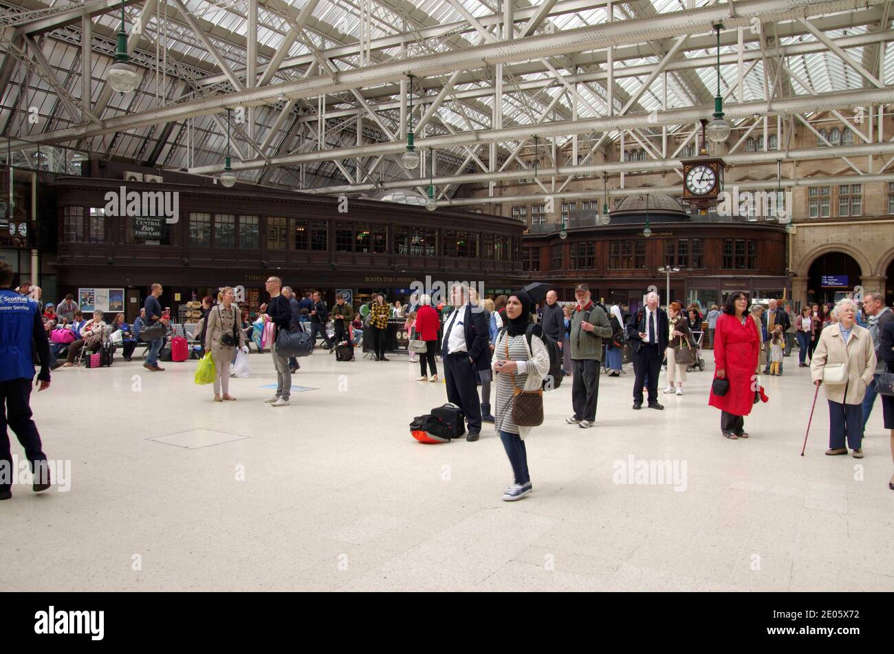 Glasgow zentrale Bahnhofshalle Stockfoto