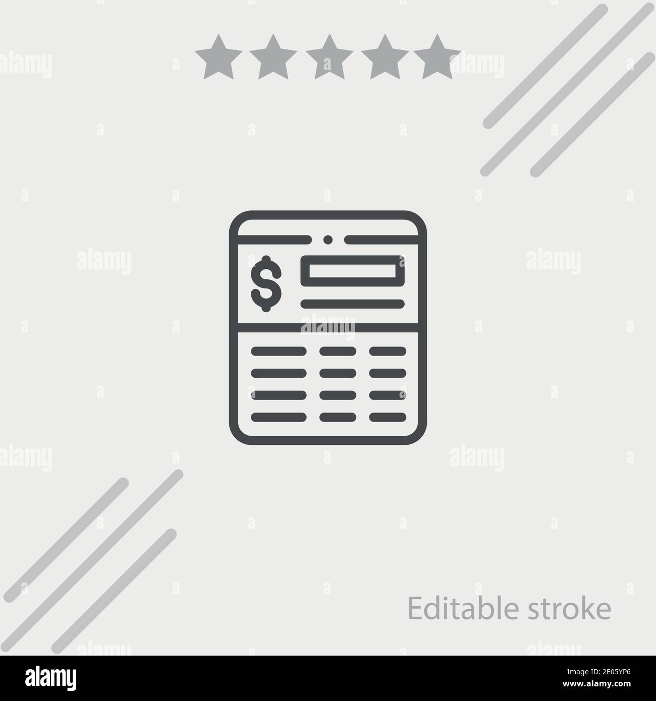 Passbook Vektor Symbol Moderne Einfache Vektor Illustration Stock