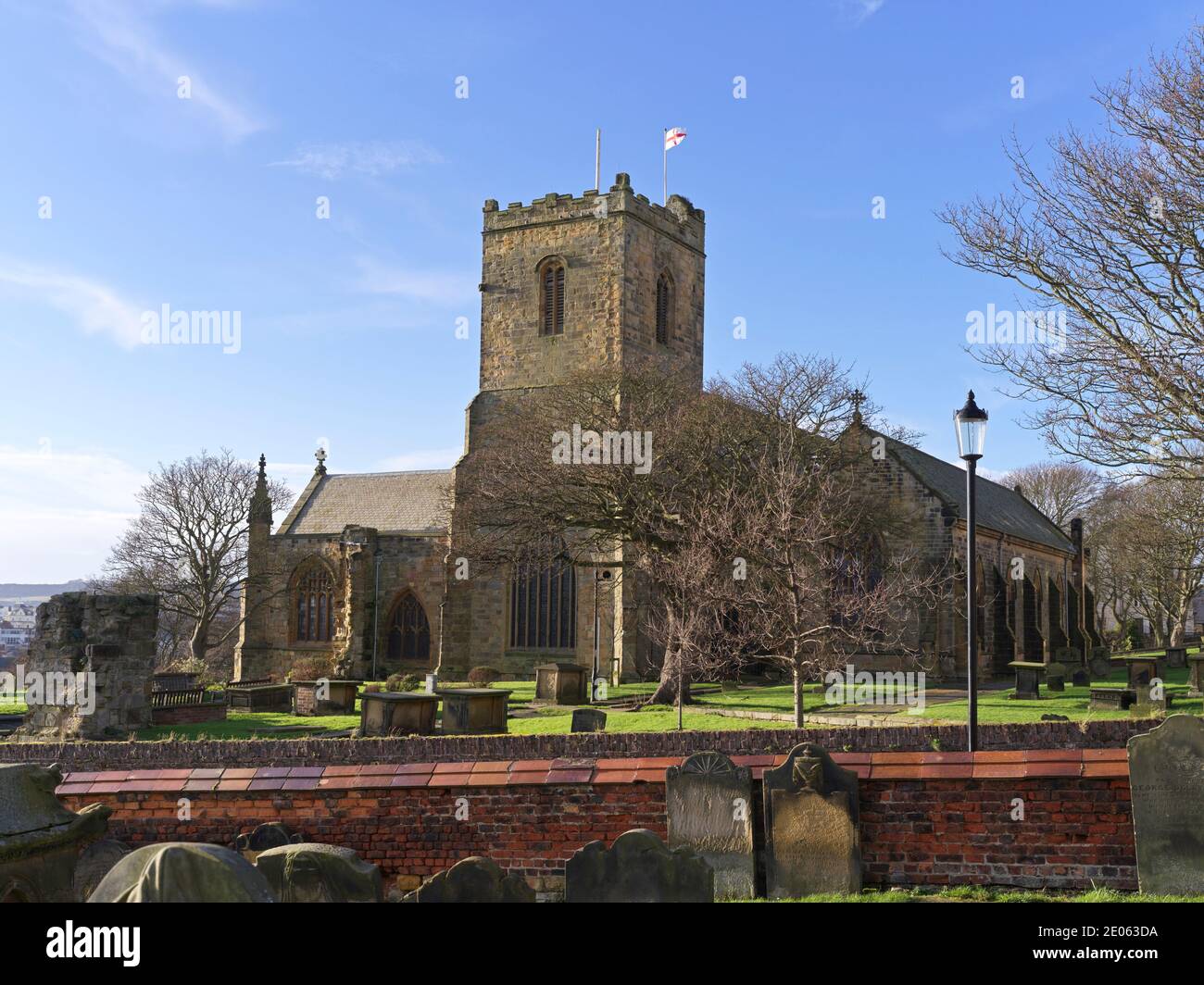 St. Mary's Kirche über Scarborough Stockfoto