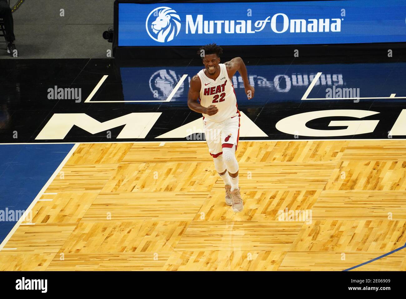 Orlando, Florida, USA, Miami Heat Face the Orlando Magic at the Amway Center (Bildnachweis: Marty Jean-Louis) Stockfoto
