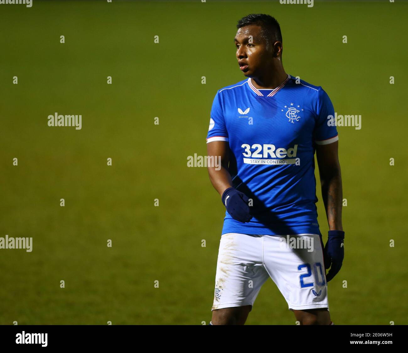 30. Dezember 2020; St Mirren Park, Paisley, Renfrewshire, Schottland; Scottish Premiership Football, St Mirren gegen Rangers; Alfredo Morelos von Rangers Stockfoto