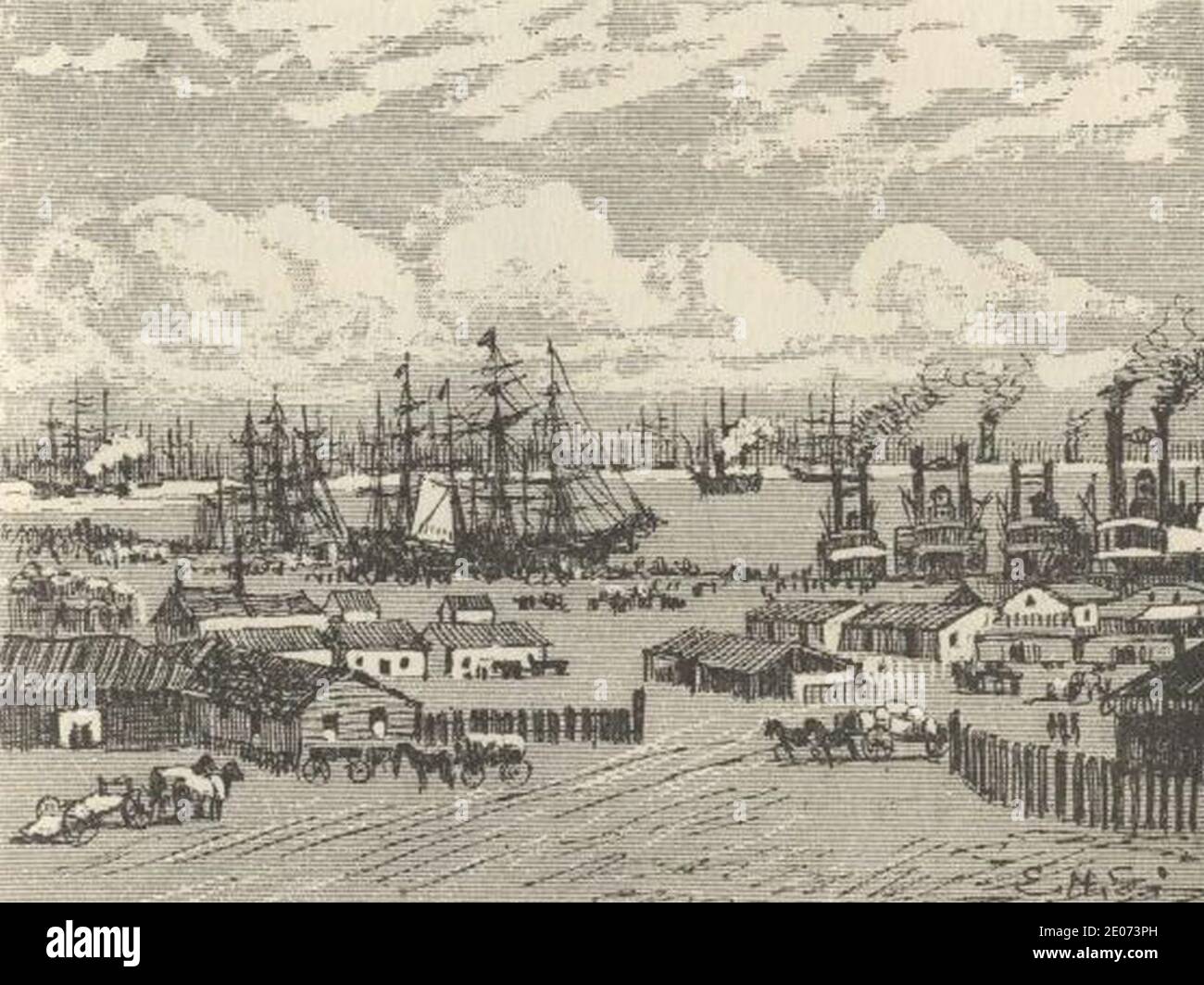 Le Port de La Nouvelle-Orléans. Stockfoto