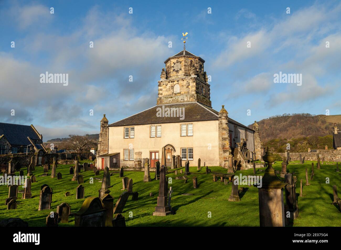 Burntisland Parish Church, St. Columba's, Burntisland, Fife, Schottland. Stockfoto