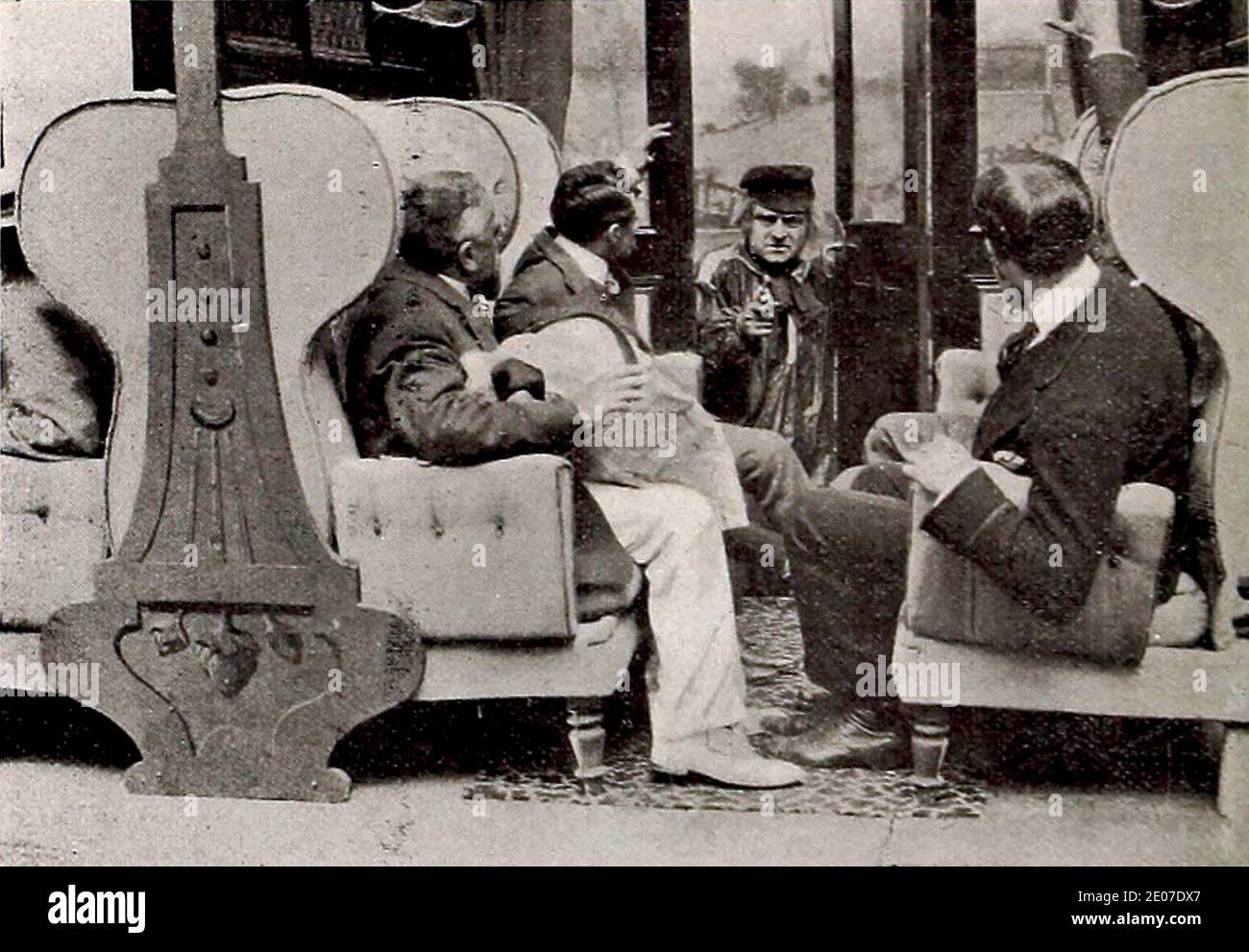 Le Wagon de la terreur. Stockfoto
