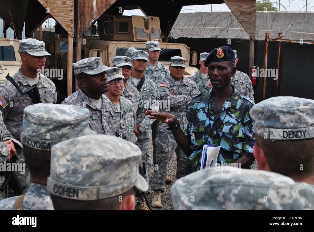 Leadership in Action, US, Kenyan Senior Enlisted Exchange Best Practices Stockfoto