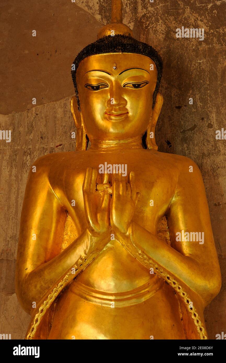Htilominlo Tempel, Buddha, Burma.Tempel Htilominlo, Bouddha, Birmanie, 2012. Foto von David Lefranc/ABACAPRESS.COM Stockfoto